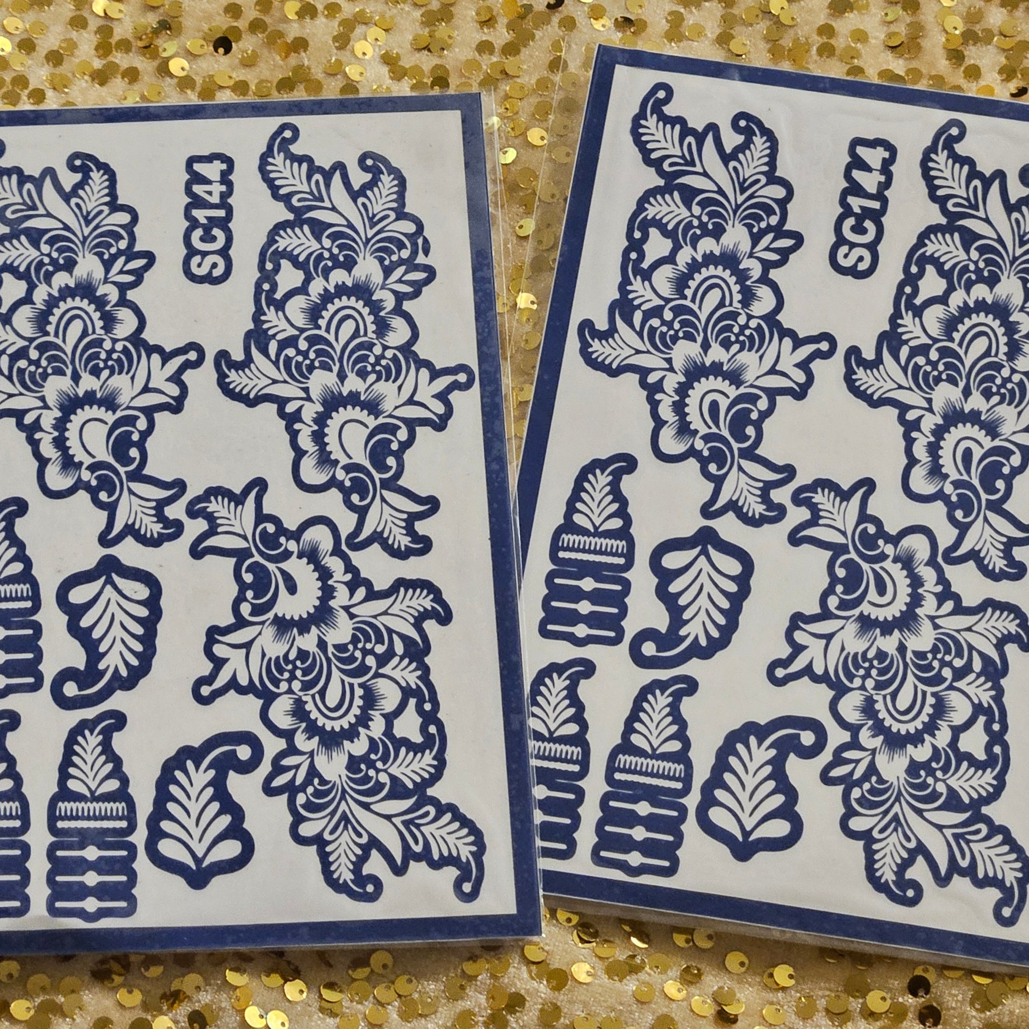 Floral Harmony Henna Stencils - SC144