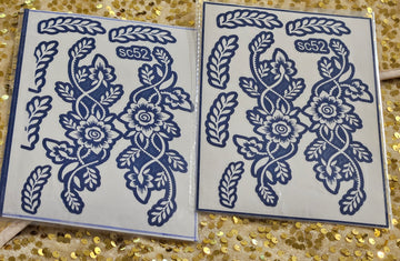 Rose Garden Bliss Henna Stencils - SC52