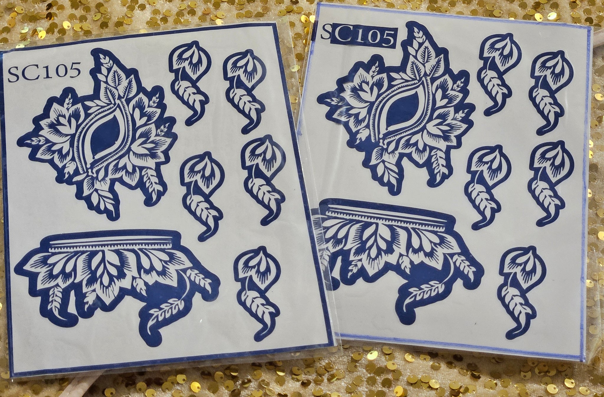 Sapphire Dream henna stencils - SC105