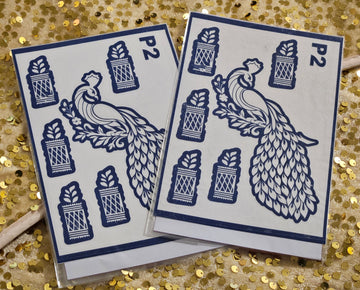 Peacock Paradise Henna Stencils - P2