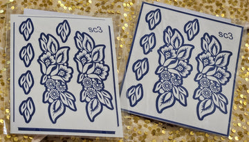 Celestial Bloom henna Stencils- sc3