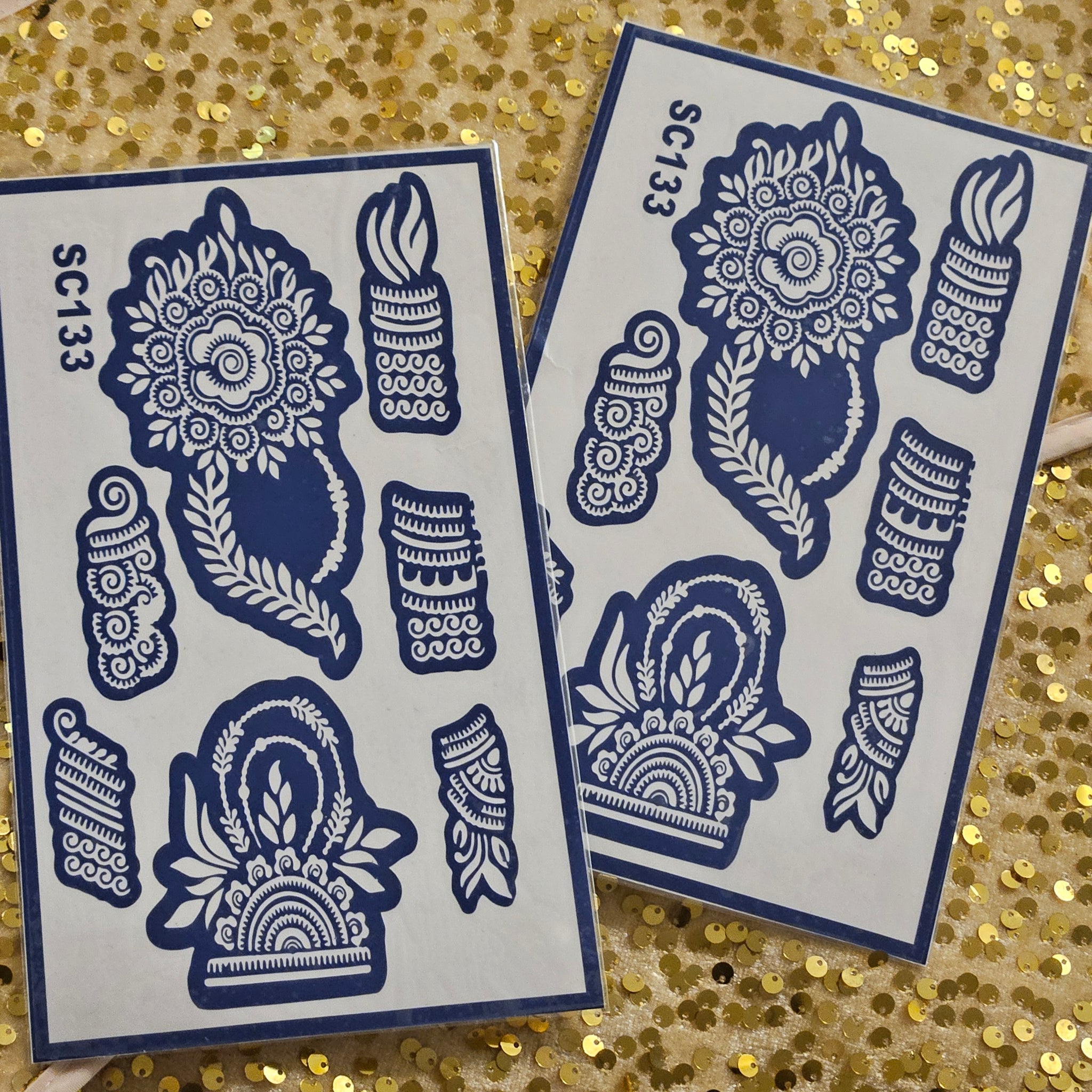 Nature's Grace Henna Stencils - SC133