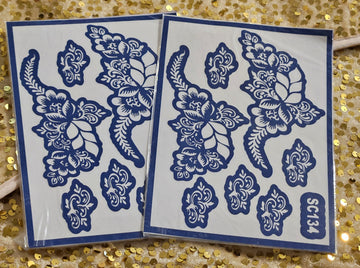 Gilded Petals Henna Stencils - SC134"